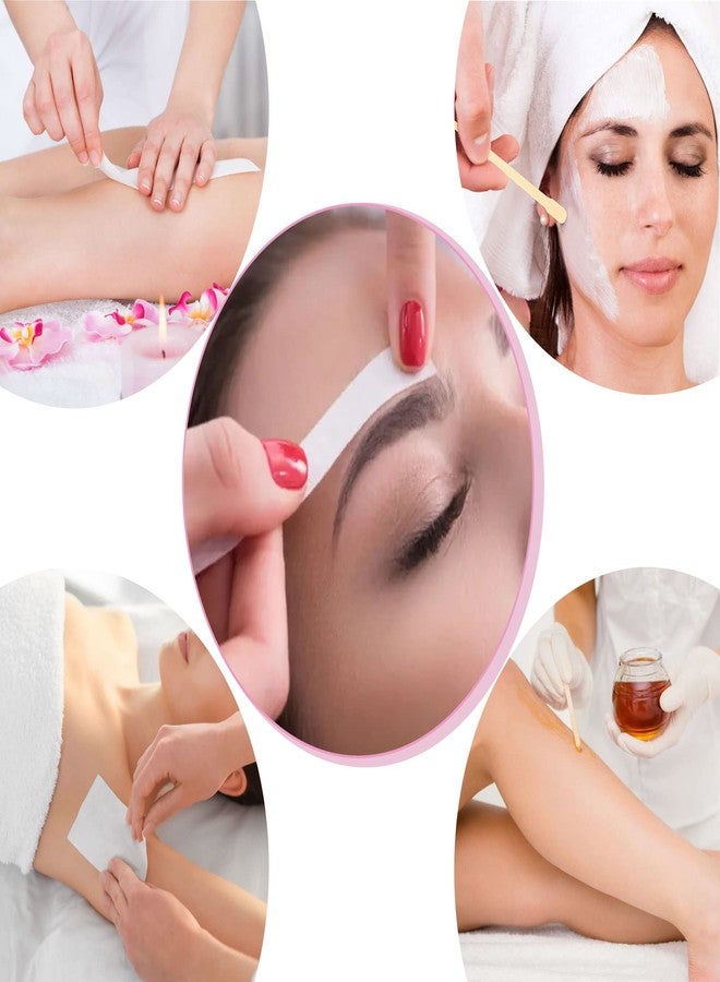 Mibly 4 Style 400 Pcs Assorted Wooden Wax Sticks for Body Legs Face and Small Medium Large Sizes Eyebrow Waxing Applicator Spatulas for (400 Piece Set) - Image 4